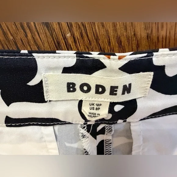 Boden Floral Ankle Pants in Black and Yellow - Picture 7 of 12